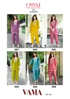Vama Vol 3 By Ossm Viscos Vetican Silk Embroidery Co Ord Set Orders In India